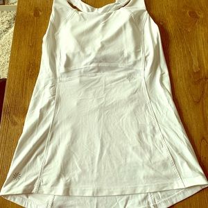 White Athleta workout top
